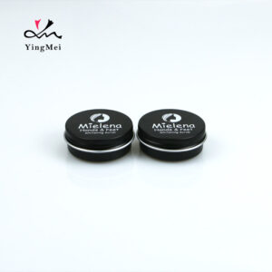black aluminum can with customized logo for pomade hair wax