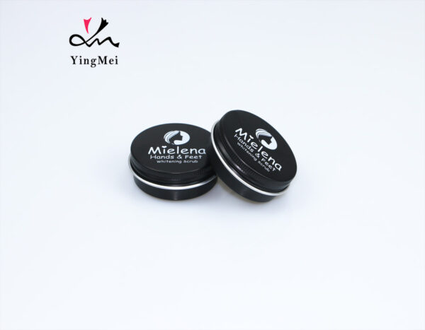 black aluminum can with customized logo for pomade hair wax