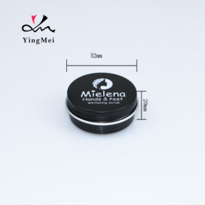 black aluminum can with customized logo for pomade hair wax