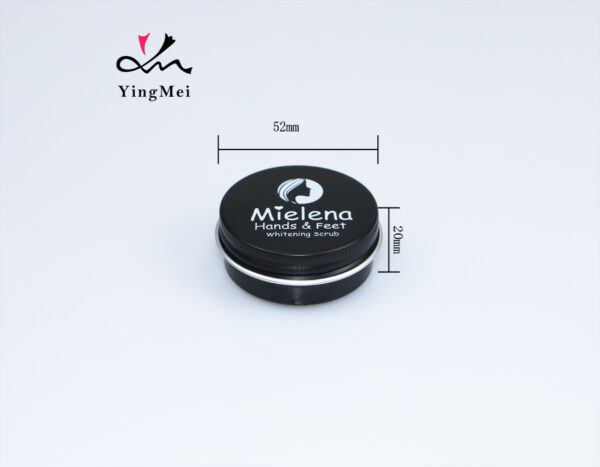 black aluminum can with customized logo for pomade hair wax