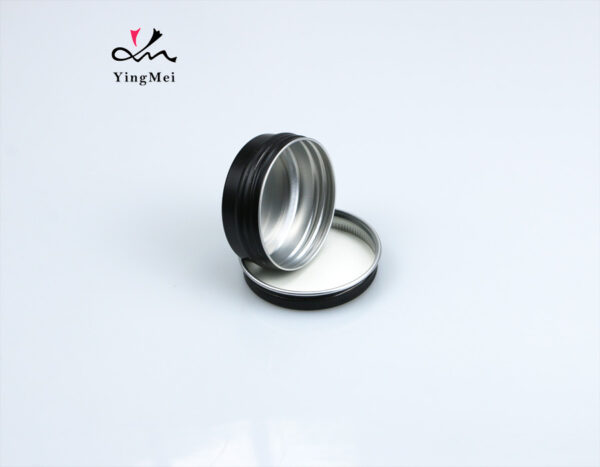 black aluminum can with customized logo for pomade hair wax