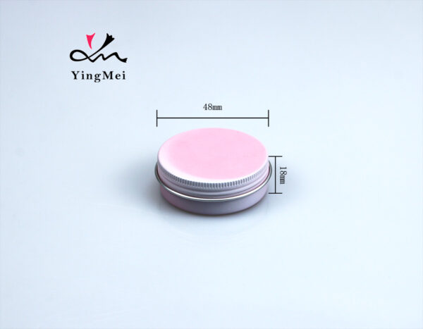 20ml pink gradient aluminum can metal tin can for lip balm