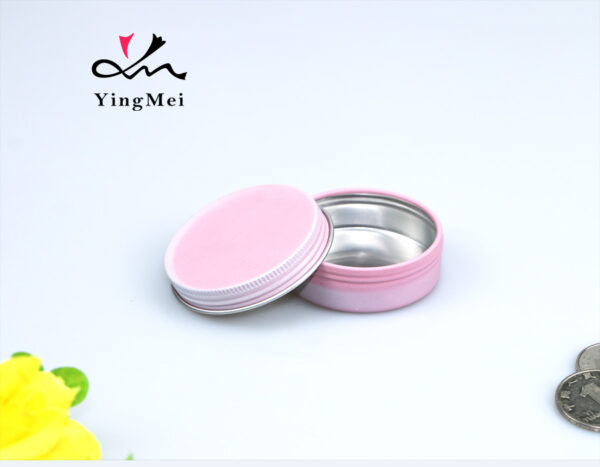 20ml pink gradient aluminum can metal tin can for lip balm