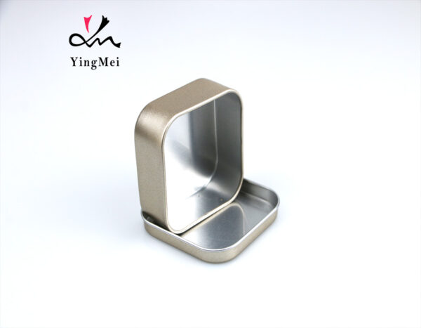 Frosted gold premium sensibility square aluminum jar
