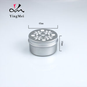 openwork flower pattern aromatherapy aluminum jar