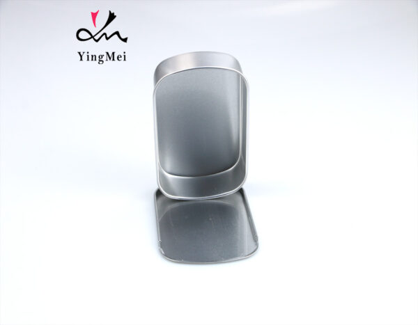customizable square slide cover aluminum storage jar
