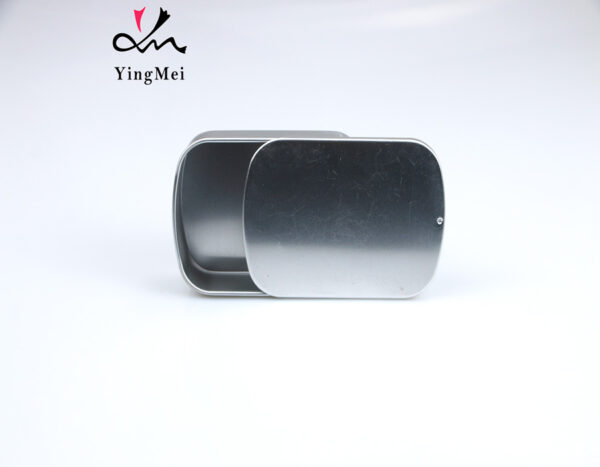 customizable square slide cover aluminum storage jar