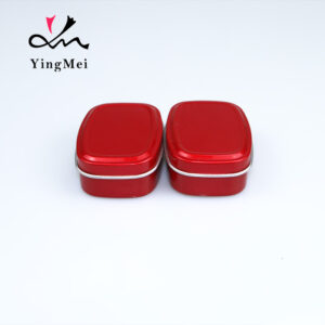 customizable red square metal aluminum box gift box