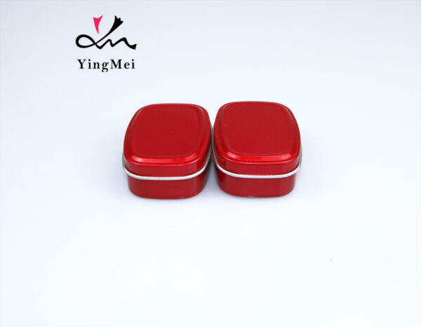 customizable red square metal aluminum box gift box