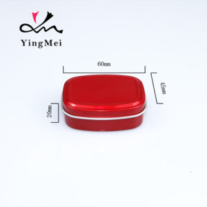 customizable red square metal aluminum box gift box