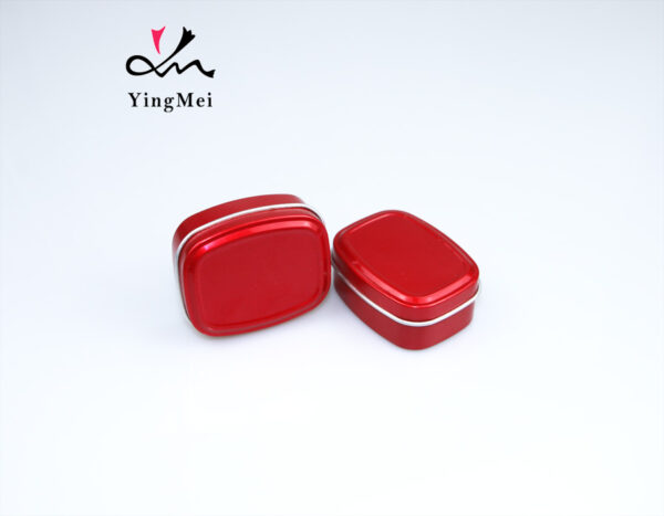 customizable red square metal aluminum box gift box