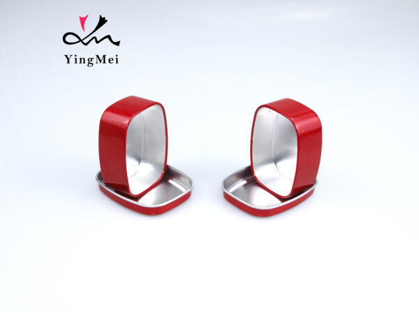 customizable red square metal aluminum box gift box