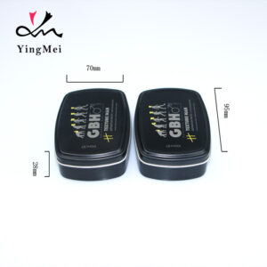 Black square screen printed logo metal aluminum can