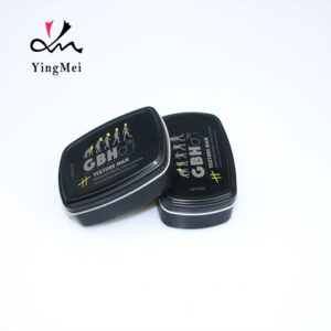 Black square screen printed logo metal aluminum can