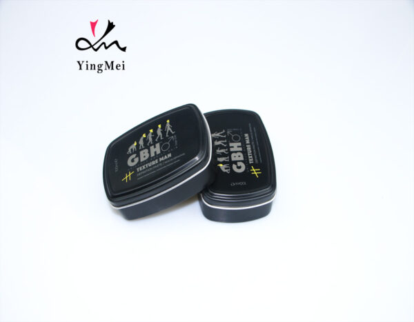 Black square screen printed logo metal aluminum can