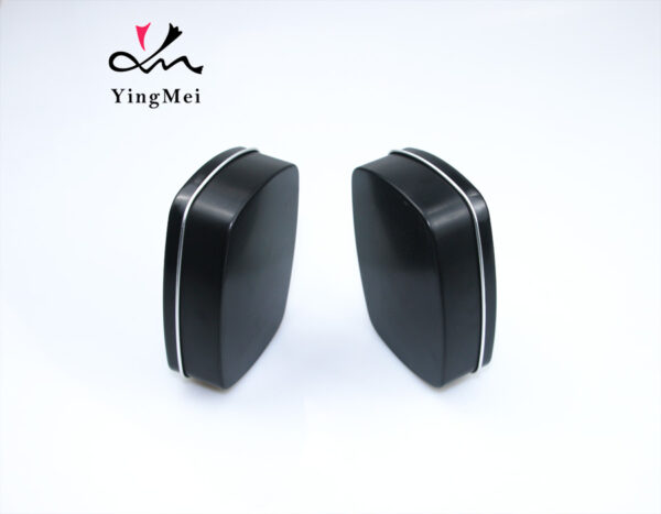 Black square screen printed logo metal aluminum can