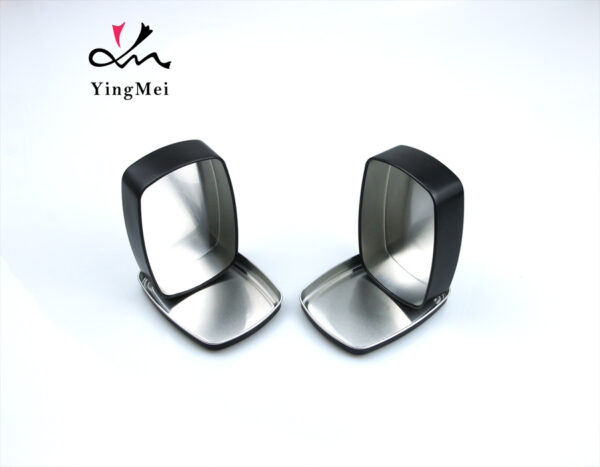 Black square screen printed logo metal aluminum can