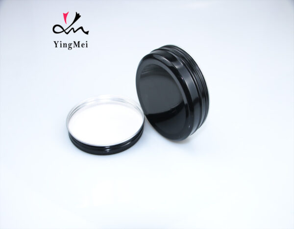 black aluminum jar hair wax with customized logo