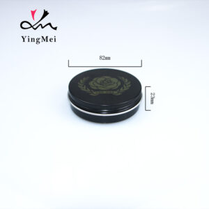 black aluminum box with multi-angle color pattern laser