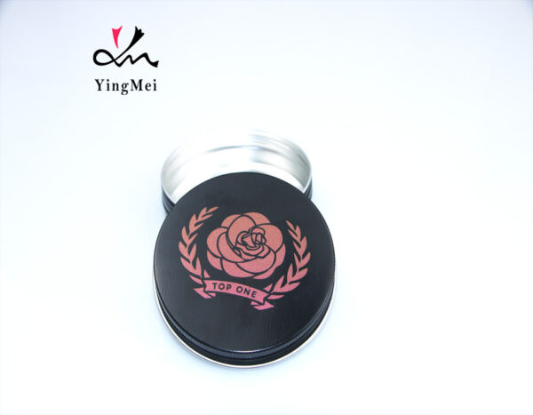 black aluminum box with multi-angle color pattern laser