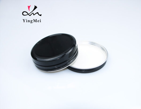 black aluminum box with multi-angle color pattern laser