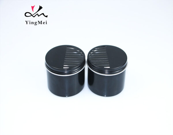 100ml black half-hollow lid air freshener aluminum box