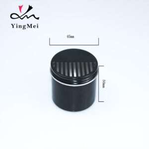 100ml black half-hollow lid air freshener aluminum box