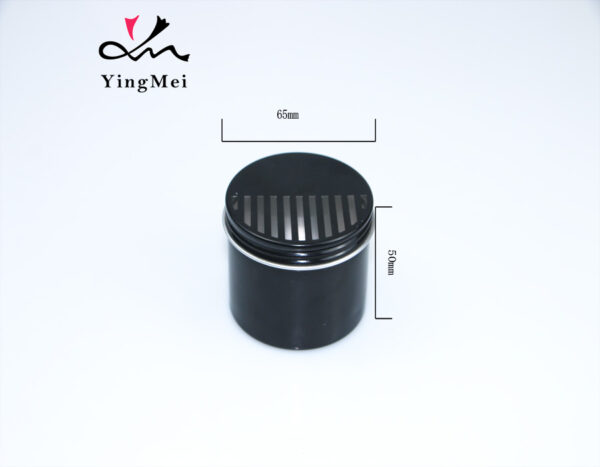 100ml black half-hollow lid air freshener aluminum box