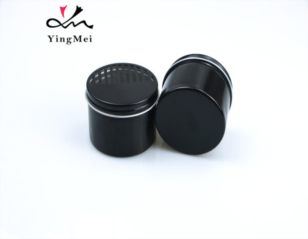 100ml black half-hollow lid air freshener aluminum box