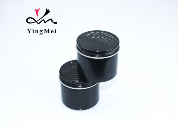 100ml black half-hollow lid air freshener aluminum box
