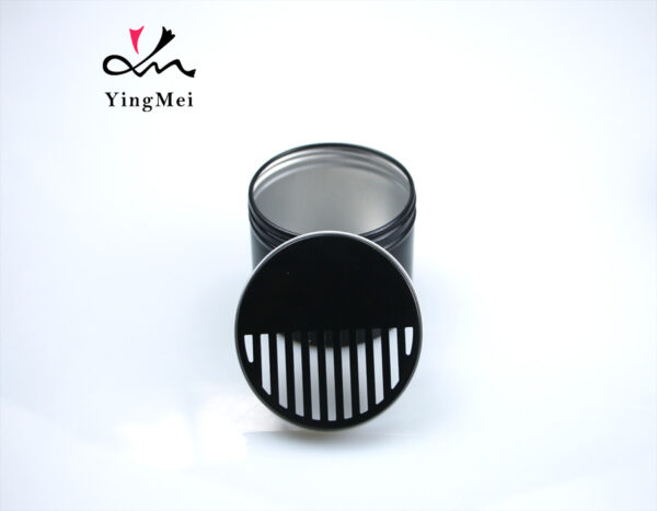 100ml black half-hollow lid air freshener aluminum box