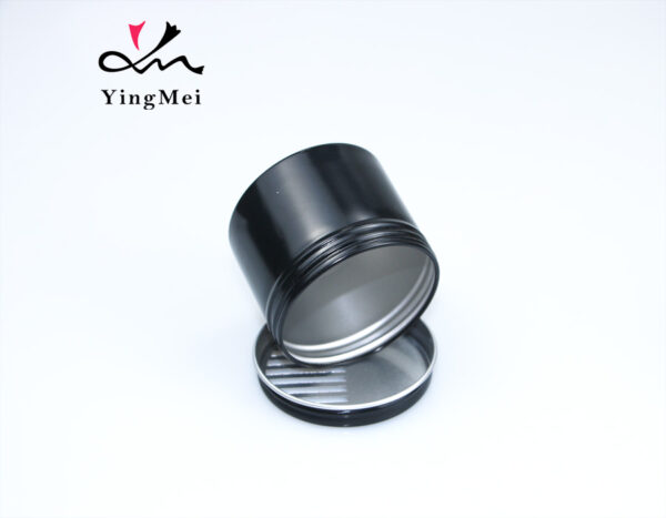100ml black half-hollow lid air freshener aluminum box