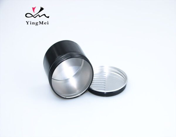 100ml black half-hollow lid air freshener aluminum box