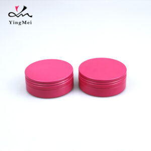 70ml rose red round metal aluminum cream jar gift box