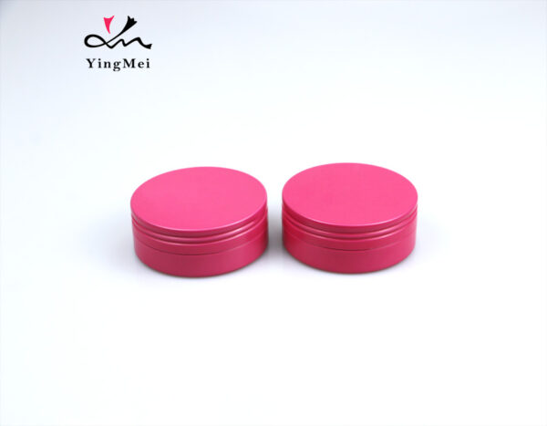 70ml rose red round metal aluminum cream jar gift box