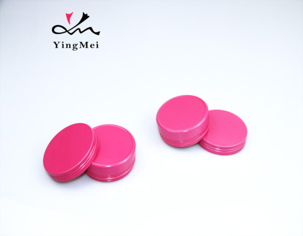 70ml rose red round metal aluminum cream jar gift box