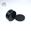 180ml custom embossed black round aluminum can hair wax