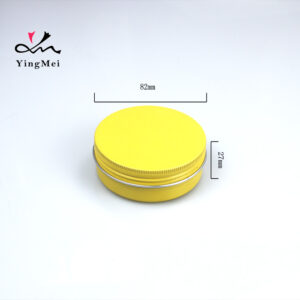 Colorful round aluminum cream bottle storage jar 100ml