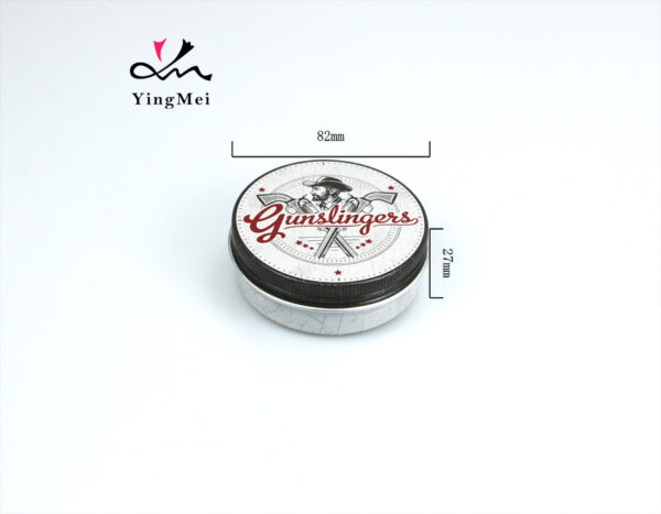 Off-white round retro printed aluminum cream bottle 100ml