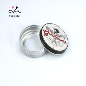 Off-white round retro printed aluminum cream bottle 100ml