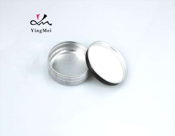 Off-white round retro printed aluminum cream bottle 100ml
