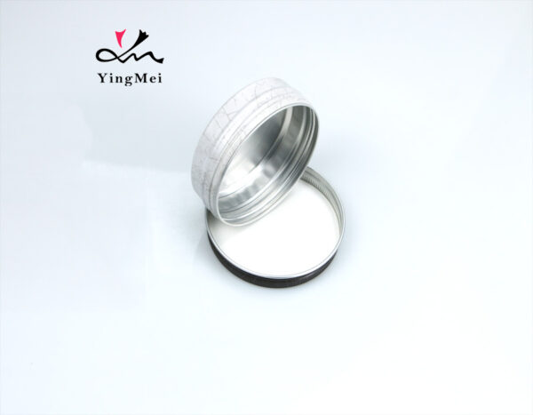 Off-white round retro printed aluminum cream bottle 100ml