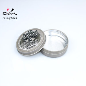 150ml silver grey round color printed metal aluminum box