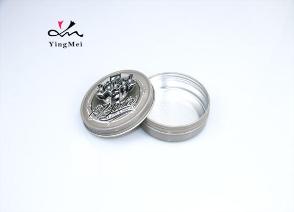 150ml silver grey round color printed metal aluminum box