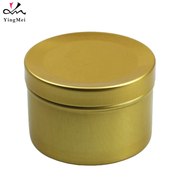 50ml gold slip lid metal aluminum can storage container