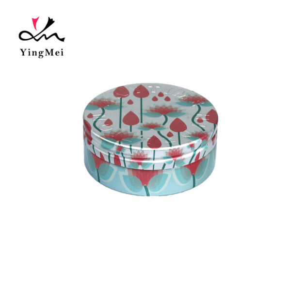 Eco-Friendly Green 70ml Lotus Aluminum Can Embossed Design
