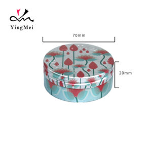 Eco-Friendly Green 70ml Lotus Aluminum Can Embossed Design