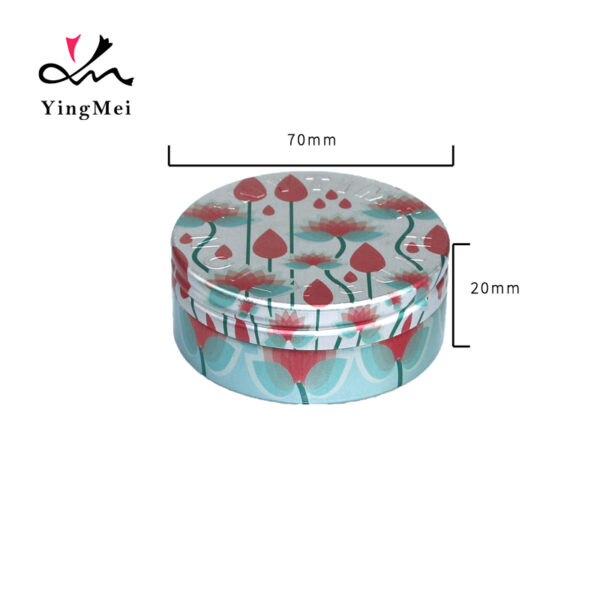 Eco-Friendly Green 70ml Lotus Aluminum Can Embossed Design