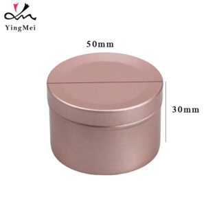 Rose Gold Flip-Top Aluminum Jar 50ml Cosmetic Container1