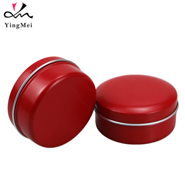 60ml Red Aluminum Snap Cap Box - Airtight Container